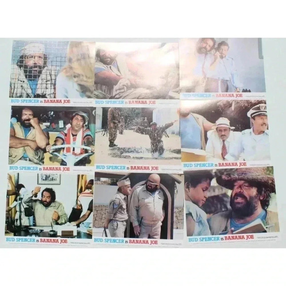 12 Vtg 1982 Bud Spencer Is Banana Joe Movie Film Press Kit Lobby Card 8X10 - Picture 2 of 3